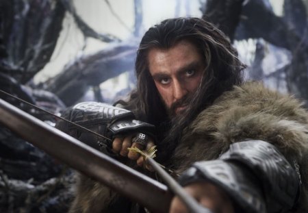 Richard Armitage as Thorin - movie, the hobbit an unexpected journey, richard armitage, thorin, fantasy, man, actor, dwarf, sword