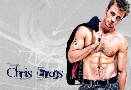 chris evans 3 - hot, jacket, cool, tatoo, man