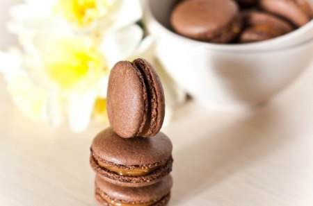 Sweet Food - dessert, sweet, food, macarons, choco