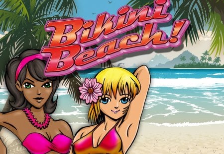 Bikini Beach - beach, water, bikini, animation