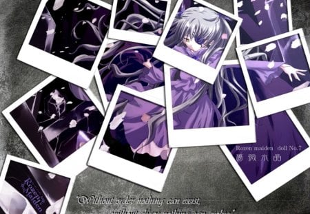 Order n Chaos - female, hot, barasuishou, anime girl, evil, blade, crystal, sinister, anime, sword, sexy, girl, images, long hair, purple hair, bad, rozen maiden, picture, hd, weapon, photo, dress