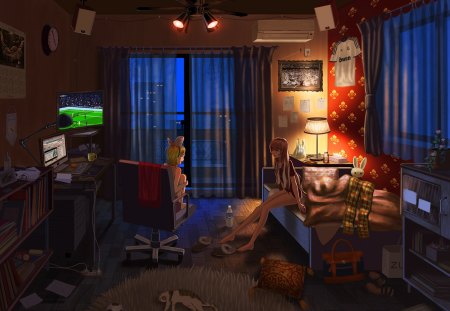 Featured image of post Anime Living Room Background Night Time