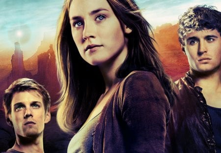 The Host (2013) - woman, actress, the host, girl, movie, saoirse ronan, melanie, jared, wanda, ian, man, jake abel, actor, max irons