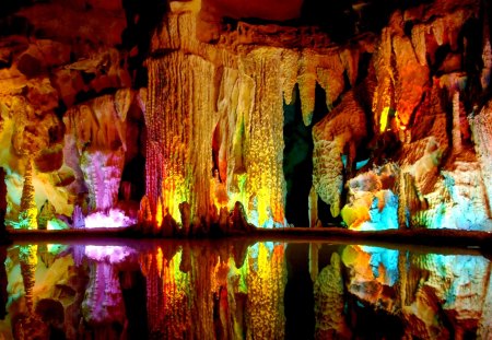 COLORFUL ROCKS in CAVE