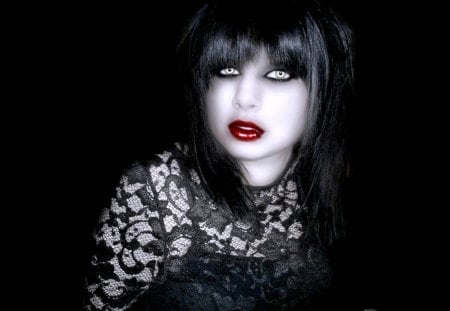 DARK BEAUTY - vampire, Gothic, art, dark