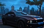 ford mustang 5.0 overlooking nyc