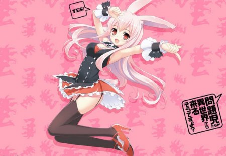 Mondaiji-tachi ga Isekai Kara Kuru Sō Desu yo - Kuro Usagi, Pink, problem children are coming from another world arent they, Black Rabbit