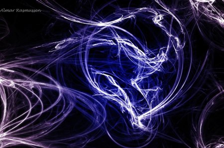 Abstract 1 - abstract, purple, blue, galactic, wallpaper