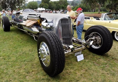 Hot old Packard - silver, tuned, hot rod, wheels, fare