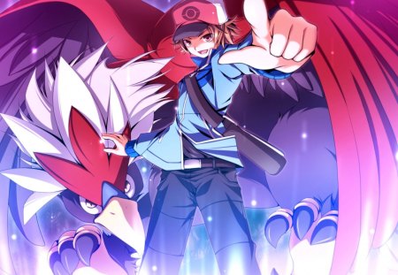 Go!!! get E'm..... - male, anime, pokemon, ash, cap