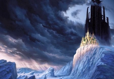 Ice Kingdom - kingdom, castle, fantasy, ice