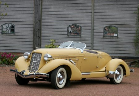 Auburn Boattail Speedster - american, oldie, oldtimer, yellow