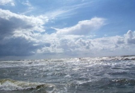 Denmark,western sea - denmark, ocaen, skies, sea