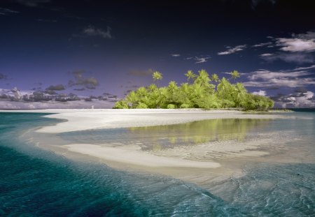 Eternal Holidays - turquoise waters, landscape, trees, palms, island