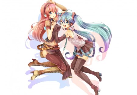 Luca and miku - volcaloid, girls, miku, luca