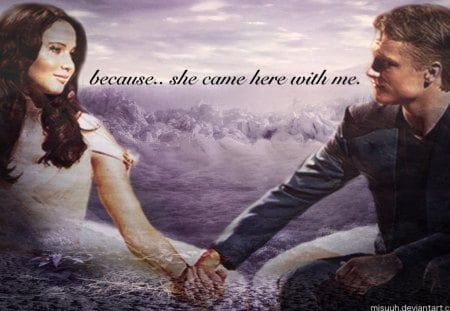 Because...She Came Here With Me - katniss everdeen, starcrossed lovers, peeta mellark, the hunger games