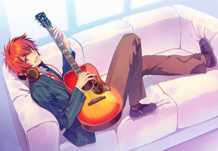 468362 4K anime anime boys guitar headphones  Rare Gallery HD  Wallpapers