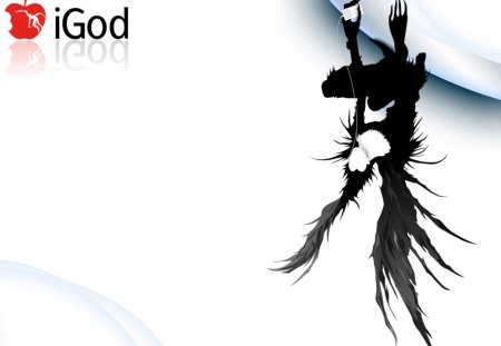 iGod - boy, black, anime, white, red