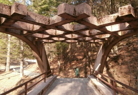 Slanic Moldova - nature, abstract, bridge, romania