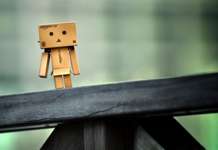 Lonely Danbo - abstract, lonely, beautiful, photography, cute, danbo, robot