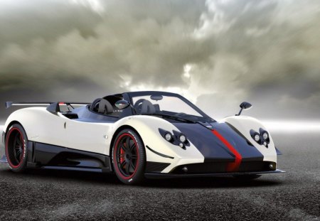 cool car - cinque, sports, cool, car, road, zonda, pagani, cars