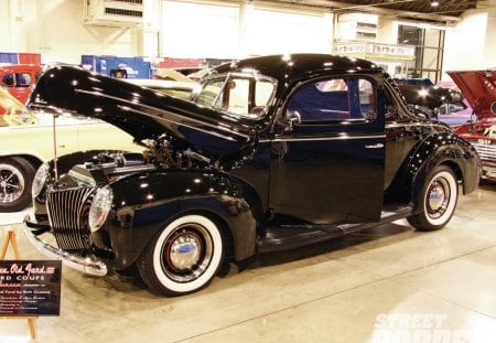 39 Ford Coupe - ford, classic, white walls, black