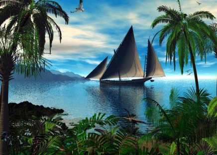 Digital Cruise  - 3d, nature, abstract