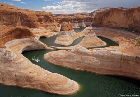 Glen Canyon - rock, water, canyon, sandstone