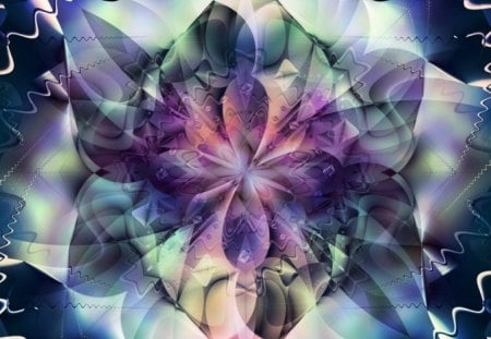 Pastel Flower - fractal, abstract, fantasy