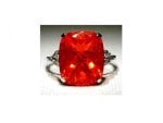 RED ORANGE FIRE OPAL RING