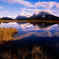 Mount Rundle From Vermillion Lakes  Banff National Park  Canada