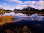 Mount Rundle From Vermillion Lakes  Banff National Park  Canada