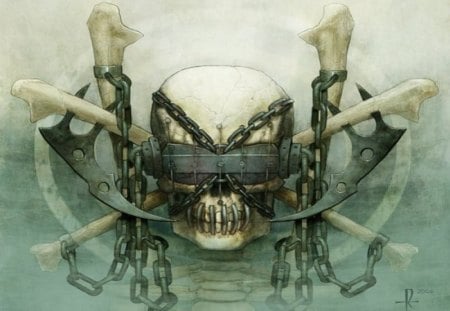 Skull - creepy, skull