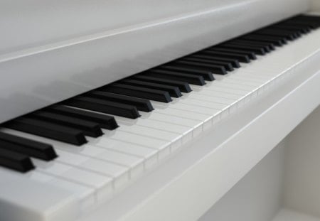 White piano - abstract, cg, wp, 3D