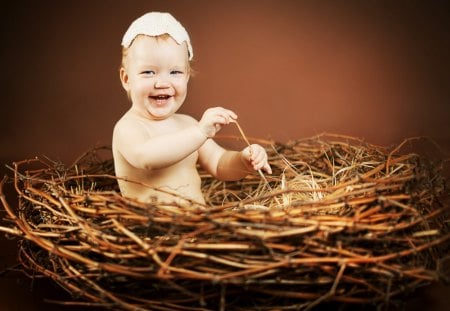 *** Baby's smile *** - nest, people, baby, smile, kid, kids