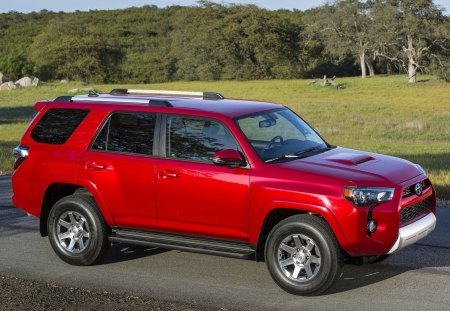 2014 TOYOTA 4-RUNNER - vehicle, toyota, red, truck