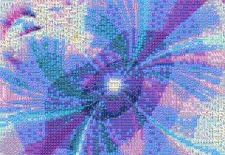 mosaic - Purple, pink, blue, pics