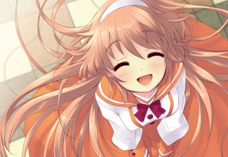 you make me happy - manga, anime, long hair, school girl