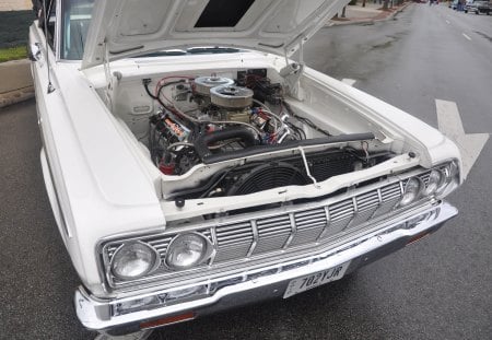 Hemi - Bare Bones, Plymouth, White, Hemi