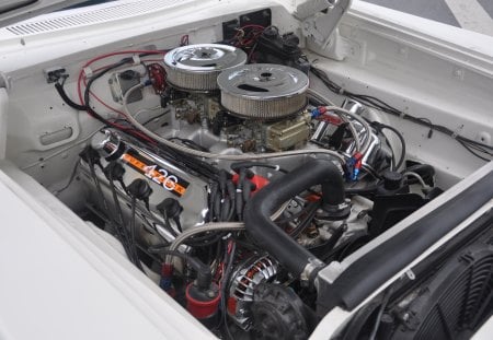 426 Hemi - 2-4 barrels, beauty, hemi, chrome