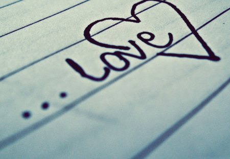 Love - abstract, heart, beautiful, photography, note, words, love