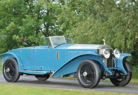 Rolls Royce Phantom Jarvis Torpedo 1928 - phantom, photo, rolls royce, cars, nature, blue