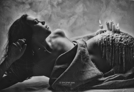 art by ... - white, woman, evgeniy jam, art, photography, wp, bw, black