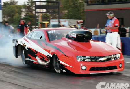 Pro Mod Tag Team - bowtie, camaro, drag race, gm