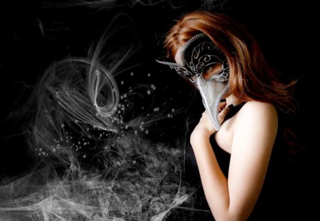 MASKED GOTHIC - digital, gothic, mask, photo