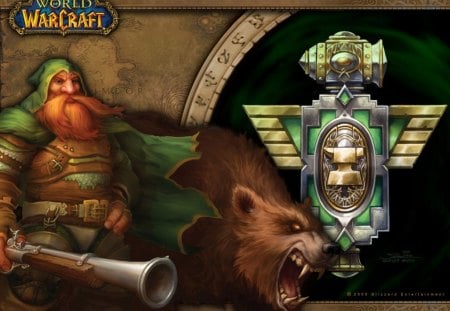 Dwarf - wow, bear, fantasy, dwarf, games, rifle