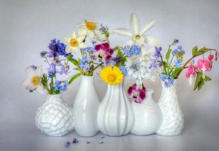 * Lovely spring * - flowers, vase, colorful, cute, spring, colors, lovely