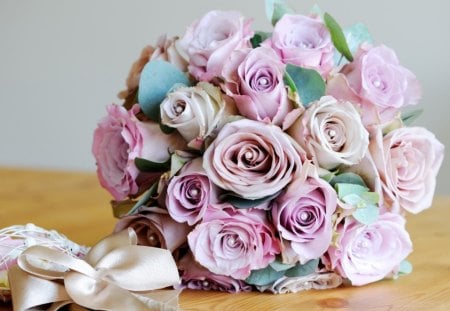 * Rose bouquet * - wedding, roses, pink, bouquet, lovely