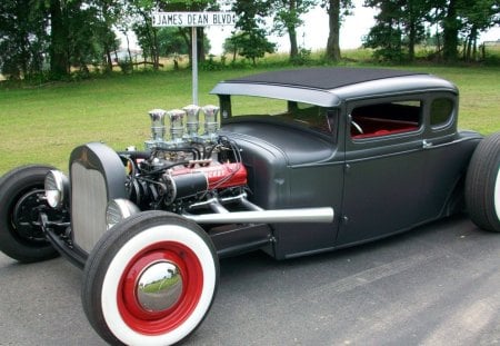 Hot Rod - motor, tuned, oldie, wheels