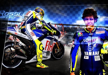 Valentino Rossi - races, valentino rossi, motorcyclist, superbike, moto grand prix